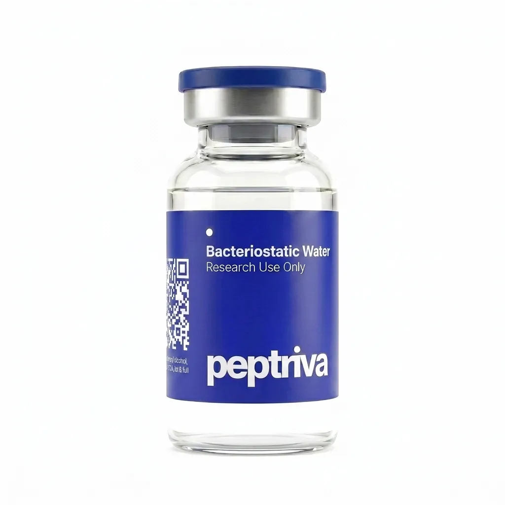 Bacteriostatic water research vial
